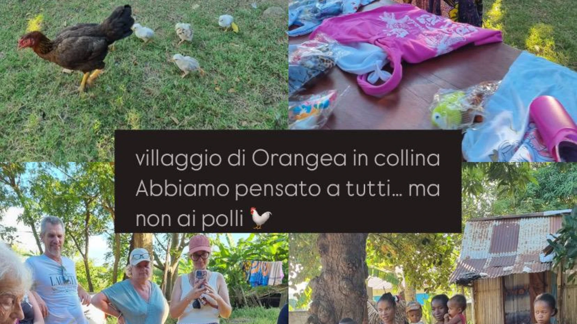 donazioni al villaggio di Orangea